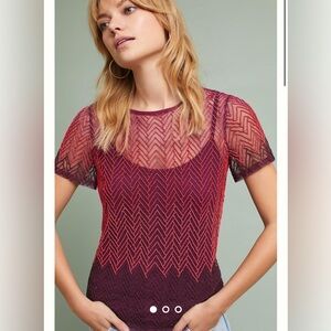 Moulinette Soeurs (Anthro) Chevron Beaded Top